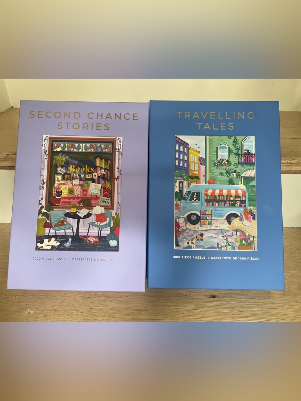 Hobbry 1000 Piece Puzzle Set “Travelling Tales” and Second Chance Stories”